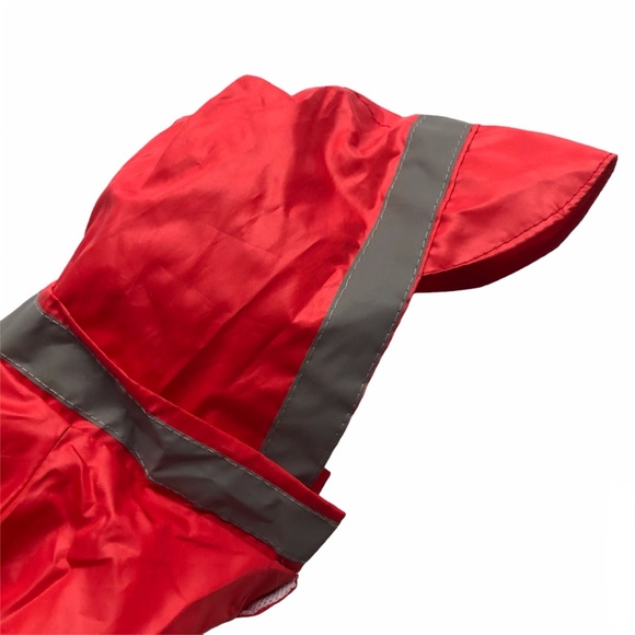 NEW Dog Raincoat S/M RED FBI Bone Working Dog NWOT - Picture 4 of 13